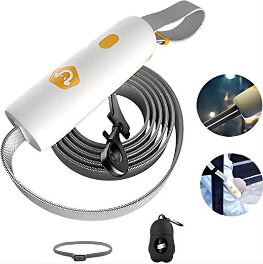 Heavy Duty Click & Lock Snap Reflective Dog Leash -  6ft