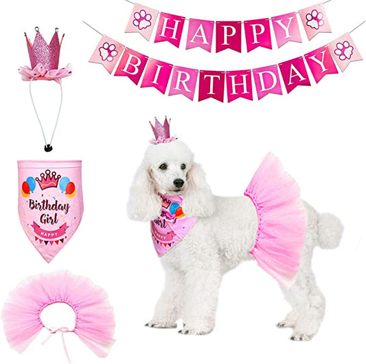 Dog Birthday Bandana Girl - Birthday Party