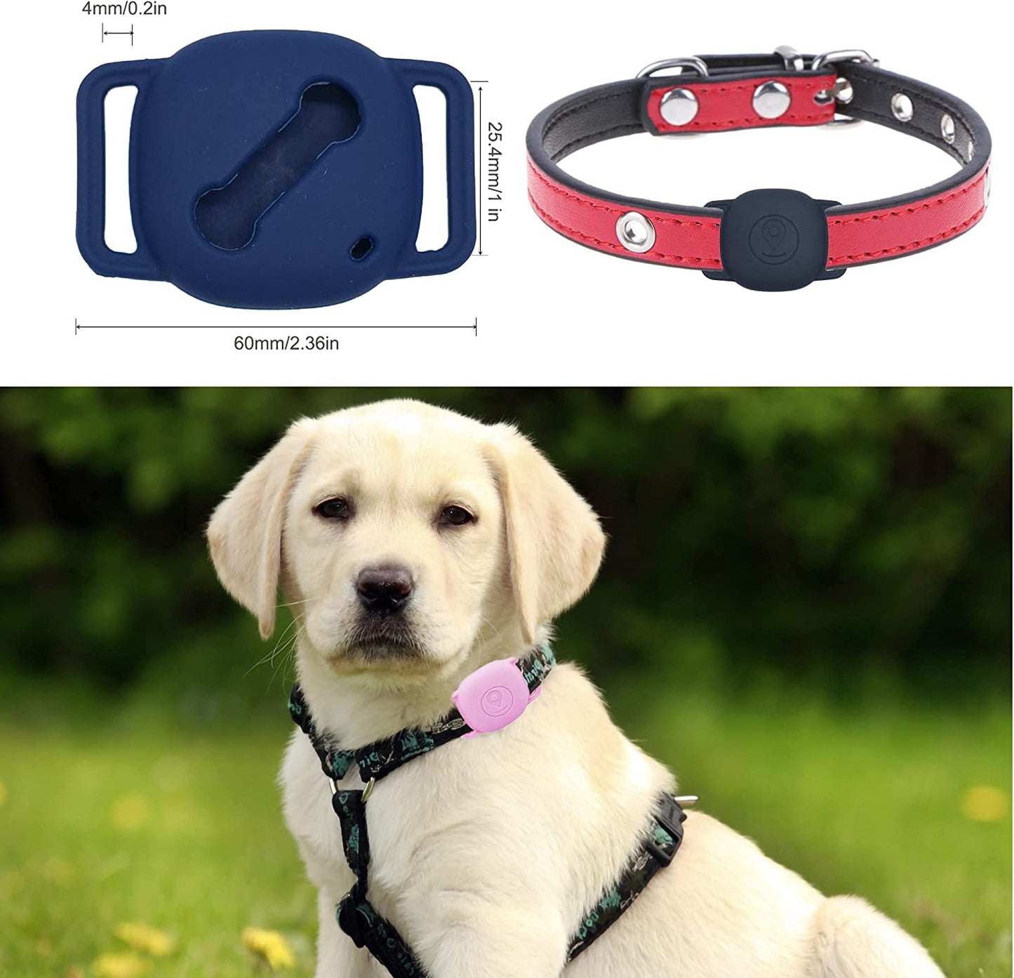 Silicone Collar Case Holder for Galaxy SmartTag+ - Pet Tracker