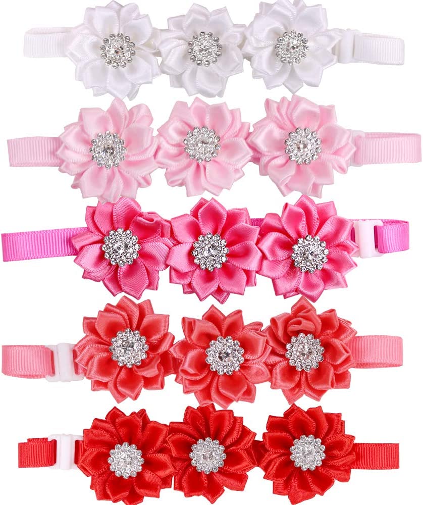 Adjustable Flower Crystal Collar