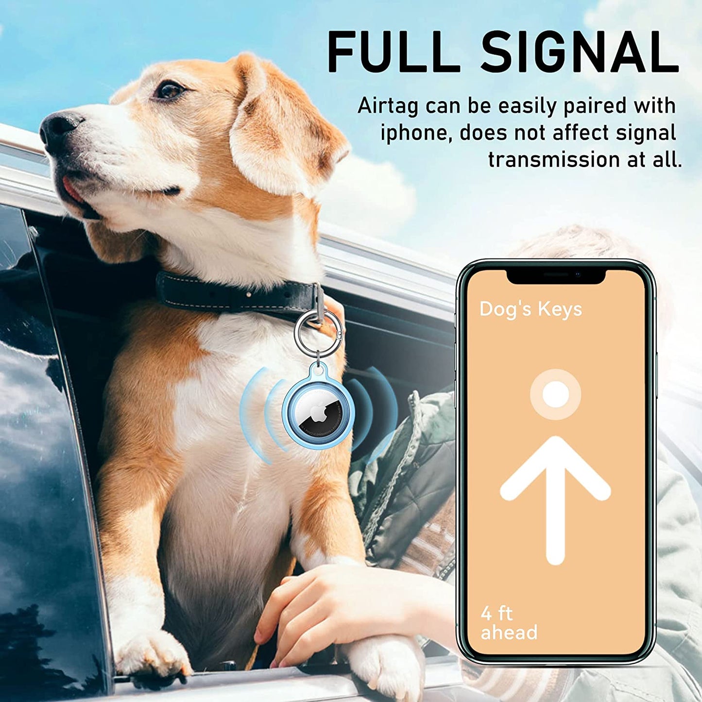 Waterproof Airtag Holder for Pet Collar- Pet Tracker