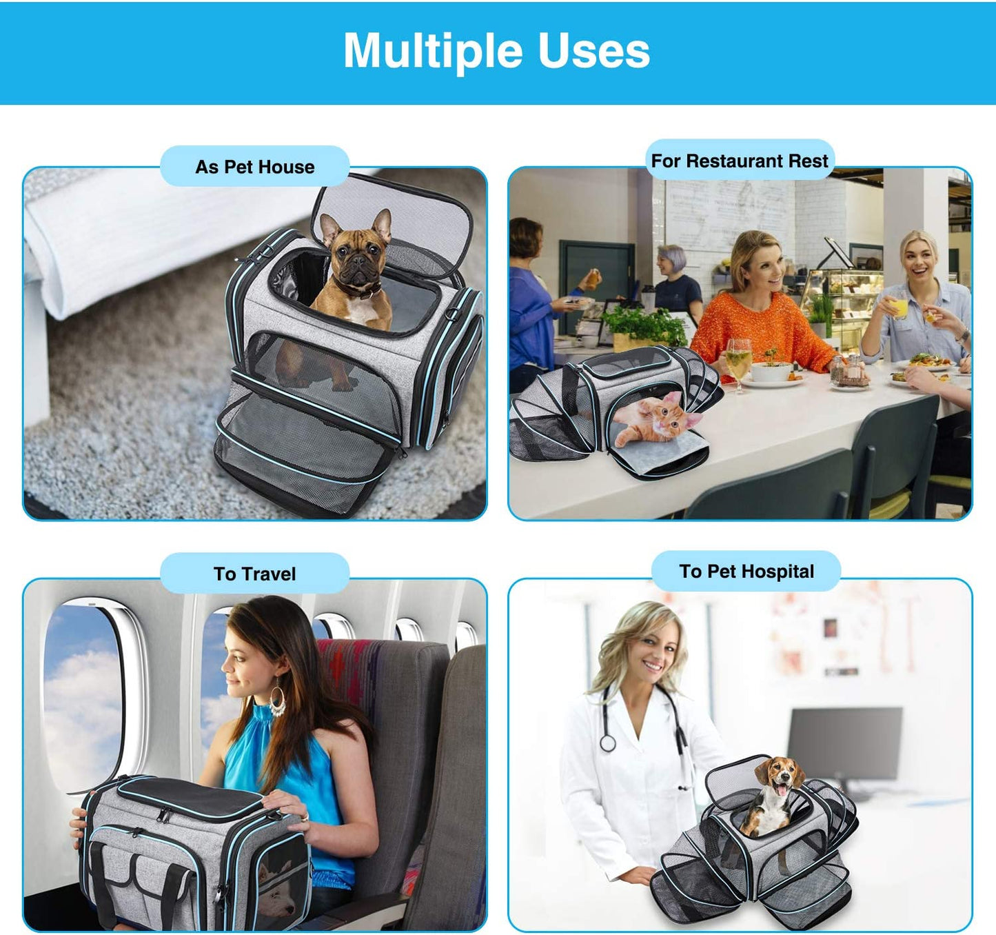 Airline Approved Expandable Pet Carrier