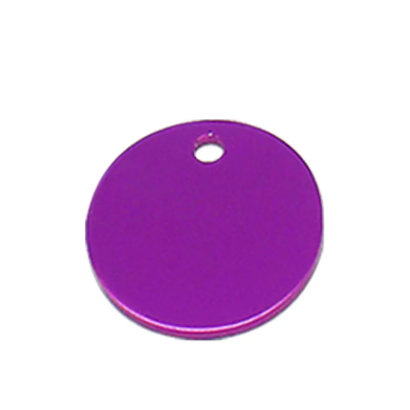 Round Aluminum Alloy Customizable ID Tag