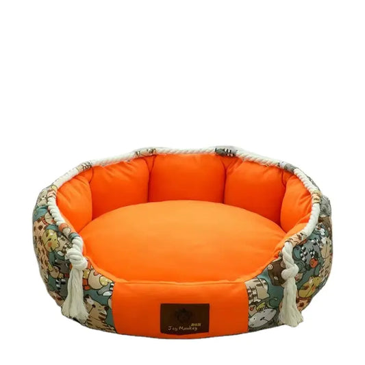 Round Luxury Dog Bed