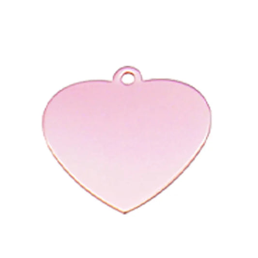 Heart Shaped Aluminum Alloy Customizable ID Tag