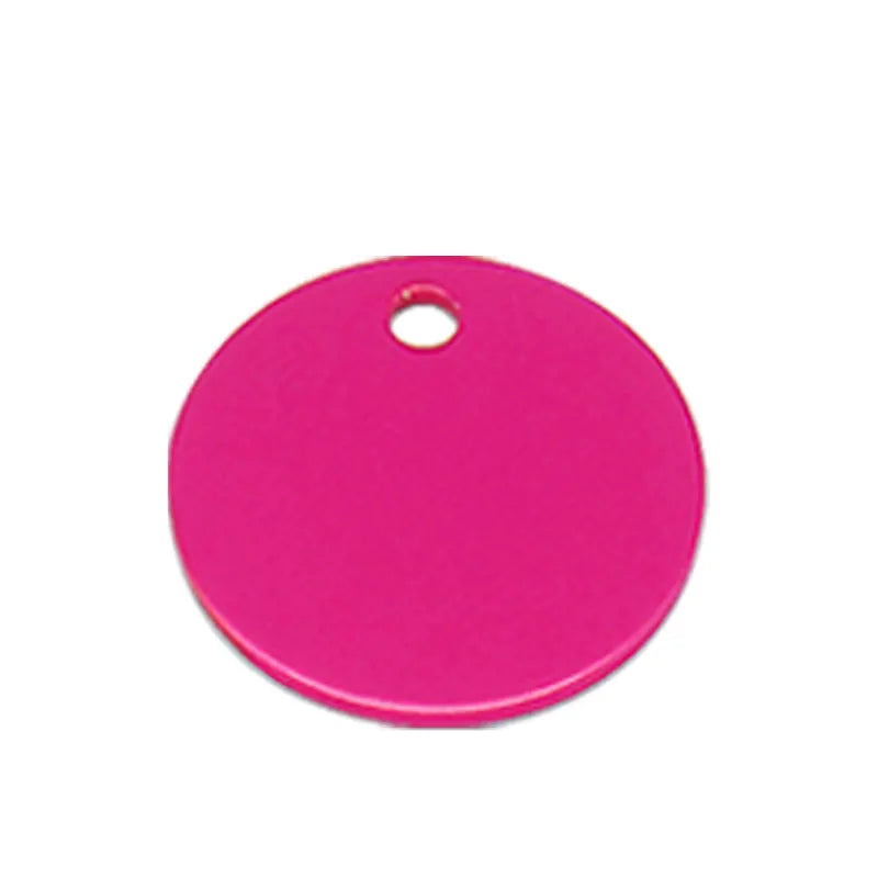 Round Aluminum Alloy Customizable ID Tag