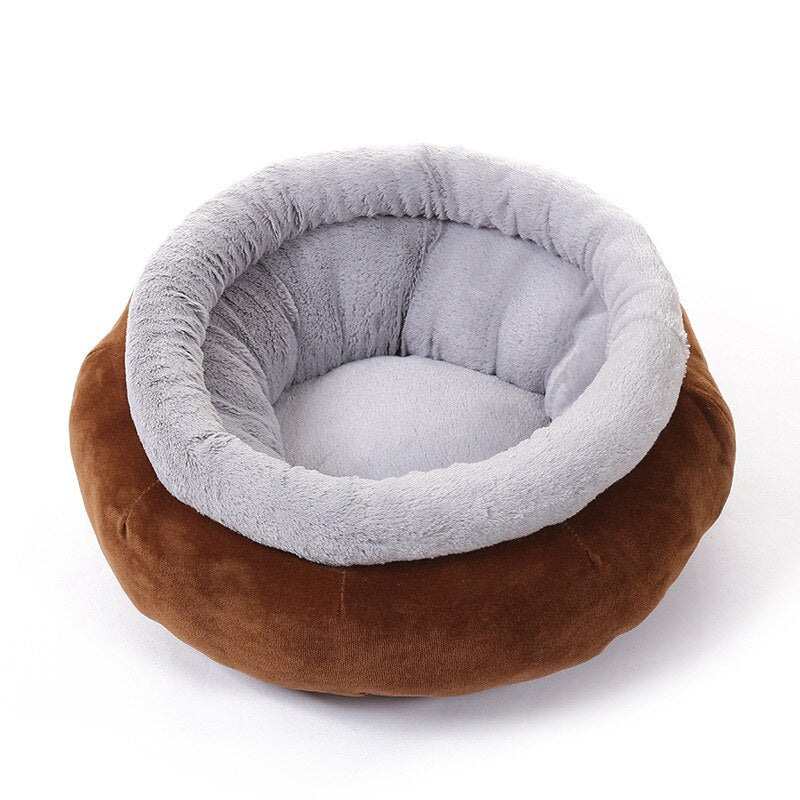 Round Plush Pet Bed