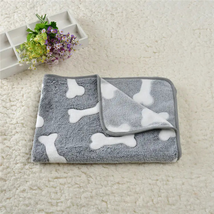 Super Soft Cute Printed Pattern Pet Blankets