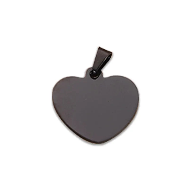 Heart-shaped Zinc Alloy Customizable pet ID Tag