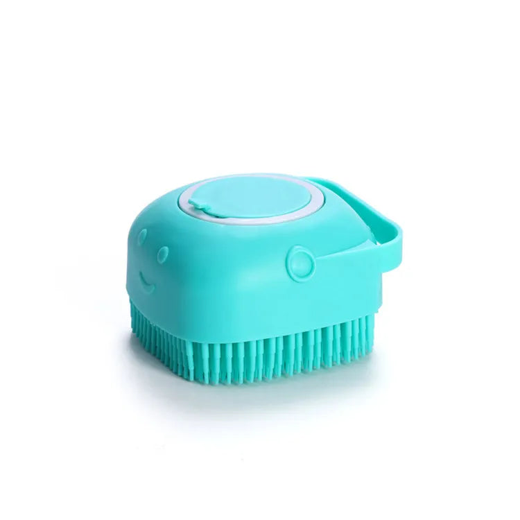 Pet  Massage Shampoo Dispenser Bath Brush