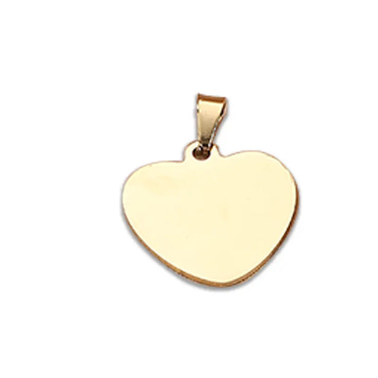 Heart-shaped Zinc Alloy Customizable pet ID Tag