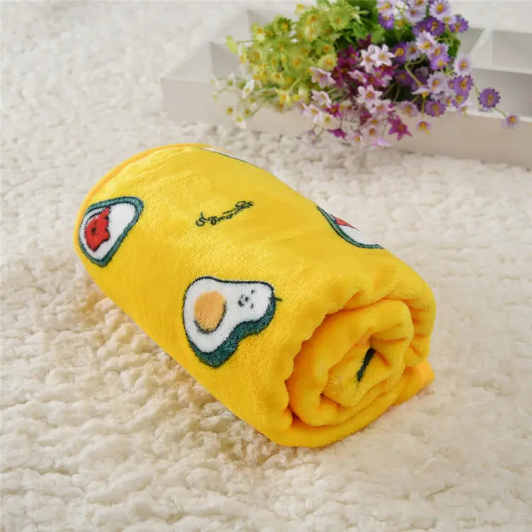 Super Soft Cute Printed Pattern Pet Blankets