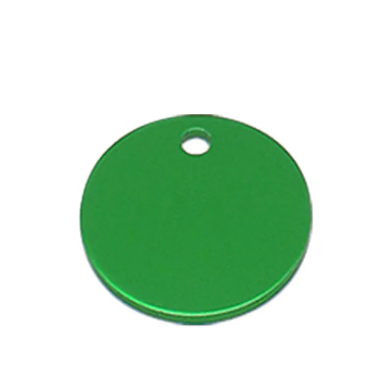 Round Aluminum Alloy Customizable ID Tag