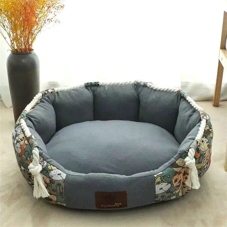 Round Luxury Dog Bed