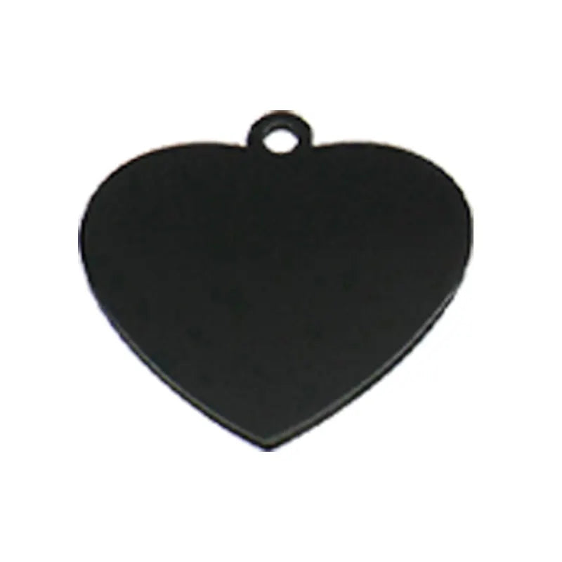 Heart Shaped Aluminum Alloy Customizable ID Tag