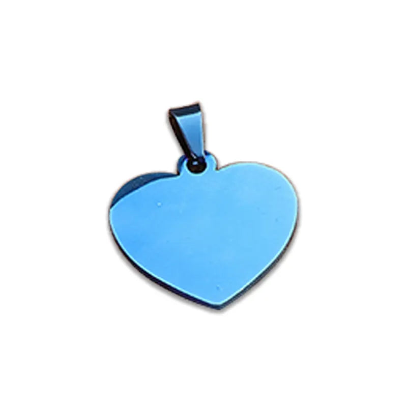 Heart-shaped Zinc Alloy Customizable pet ID Tag