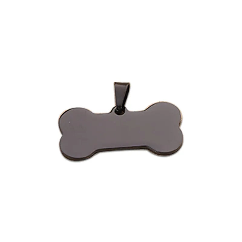 Bone Shaped Metal Stainless Steel Customizable ID Tag