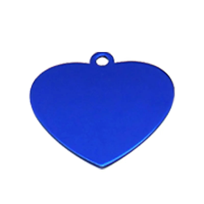 Heart Shaped Aluminum Alloy Customizable ID Tag