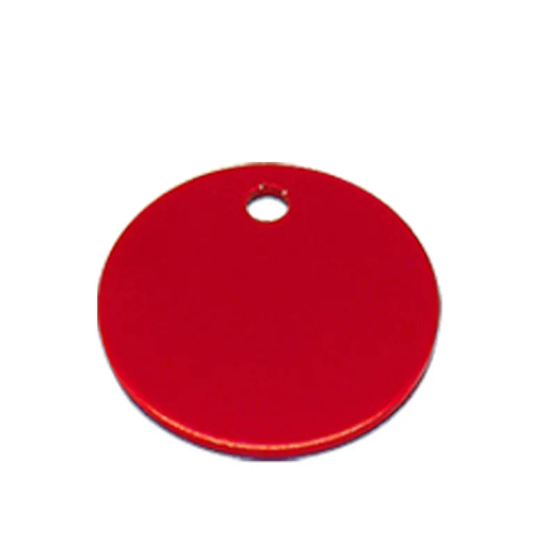 Round Aluminum Alloy Customizable ID Tag