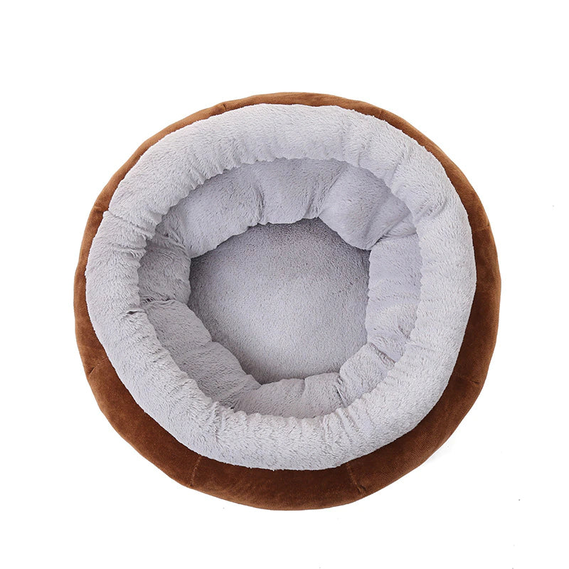 Round Plush Pet Bed