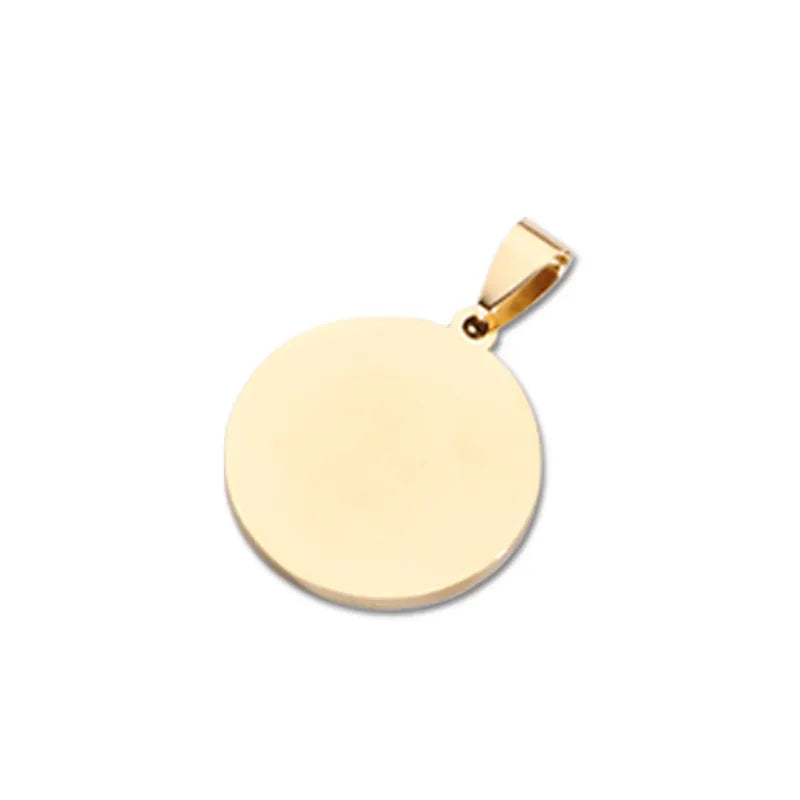 Round Stainless Steel Customizable ID Tag