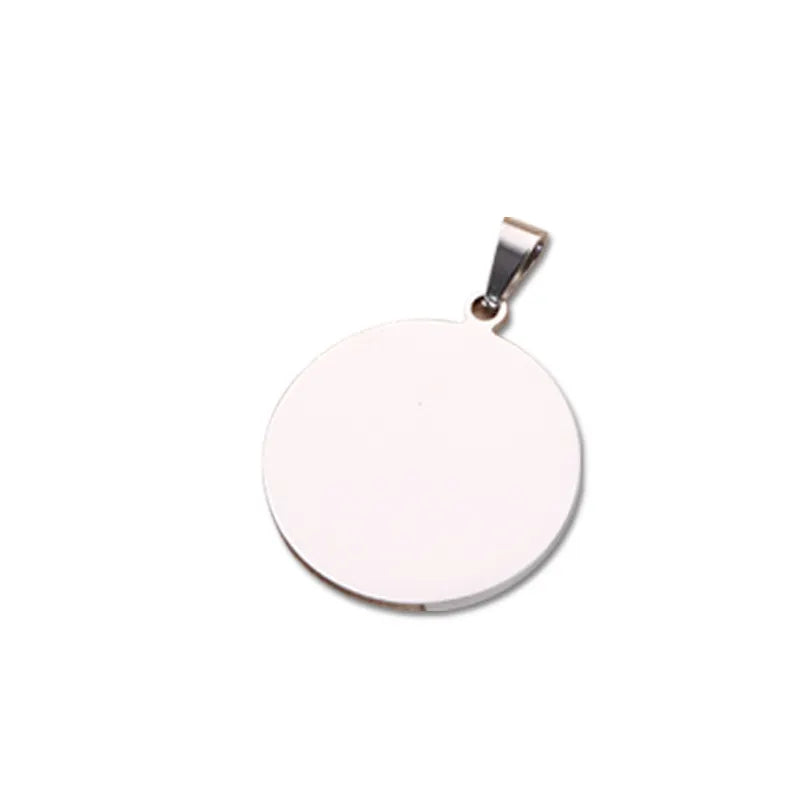 Round Stainless Steel Customizable ID Tag