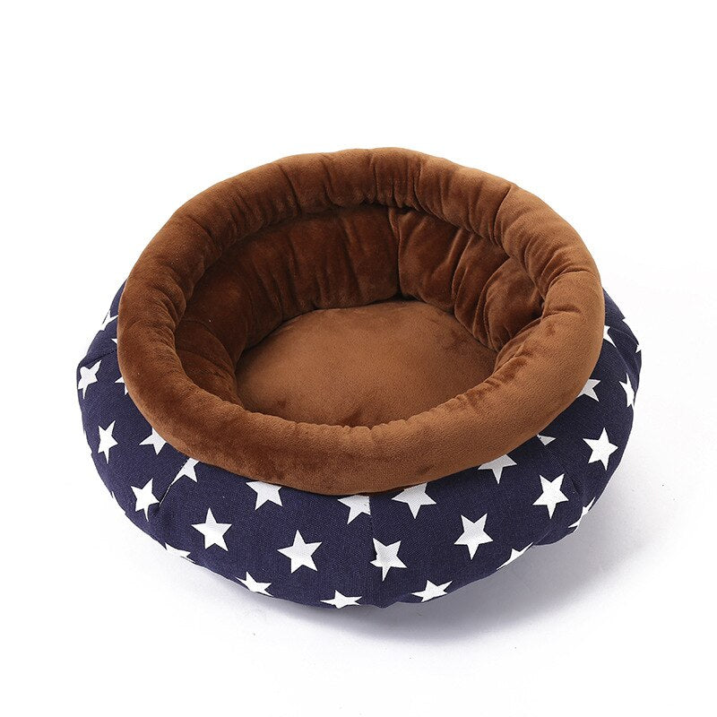 Round Plush Pet Bed