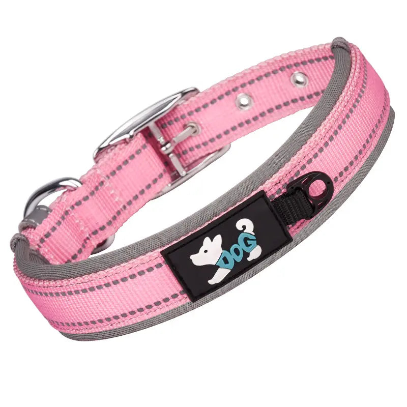 Reflective Soft Padded Adjustable Tactical Waterproof Dog Collar