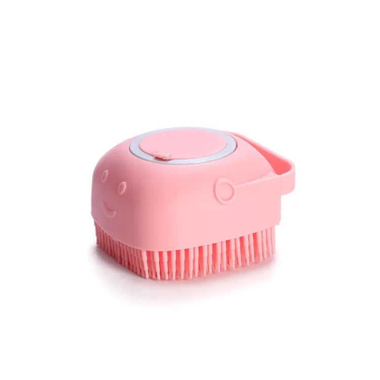 Pet  Massage Shampoo Dispenser Bath Brush