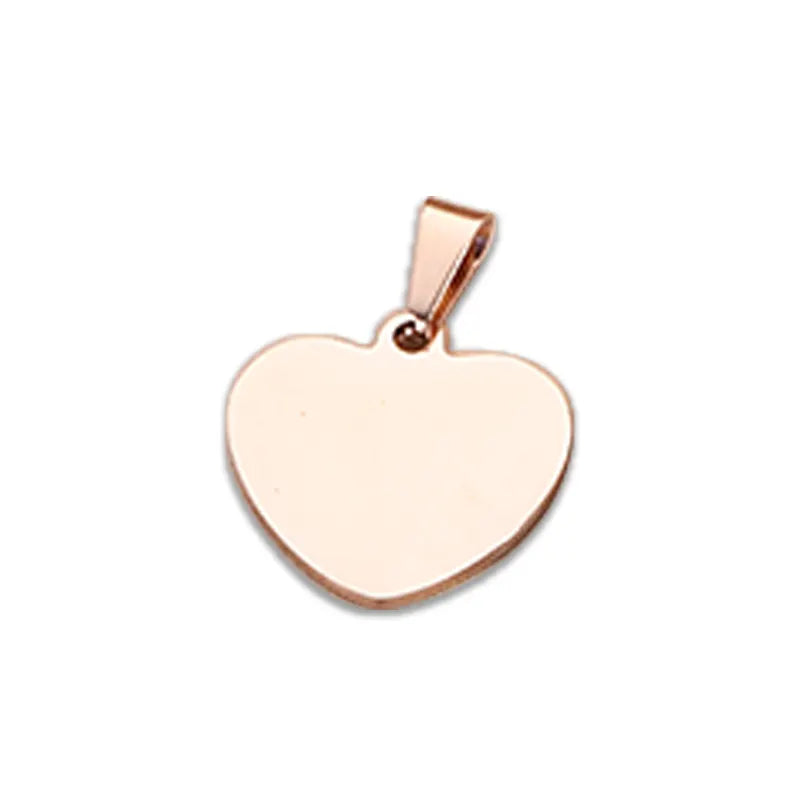 Heart-shaped Zinc Alloy Customizable pet ID Tag