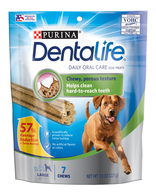 Purina DentaLife Daily Oral Care Chew Treats for Large Dogs