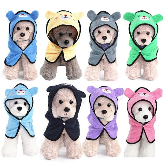 Dog Hoodie Bath Towels