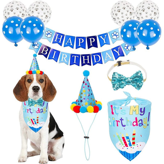 Dog Birthday Party Costume Set