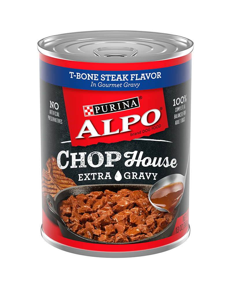 ALPO Chop House® T-Bone Steak Flavor in Gourmet Gravy Wet Dog Food