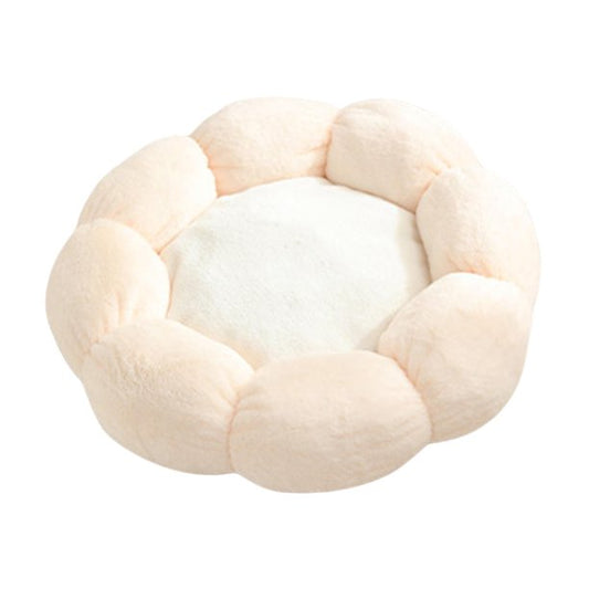 Soft Plush Flower Cushion Pet Bed