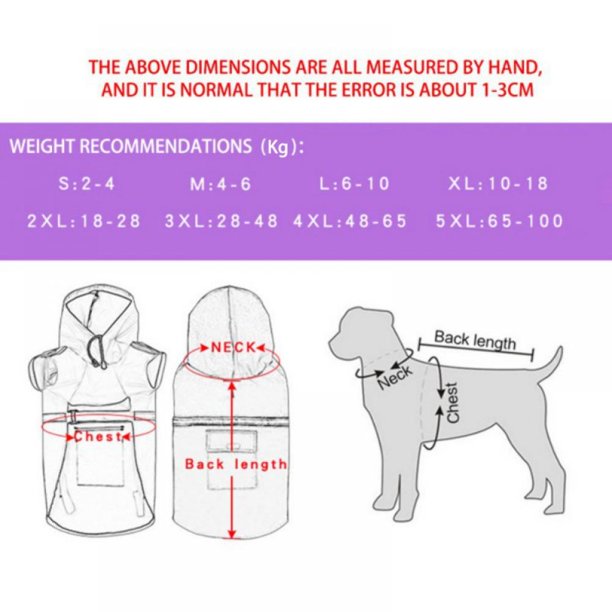 Fashionable Dog Raincoat - Lightweight Adjustable Reflective