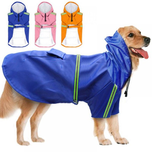 Fashionable Dog Raincoat - Lightweight Adjustable Reflective