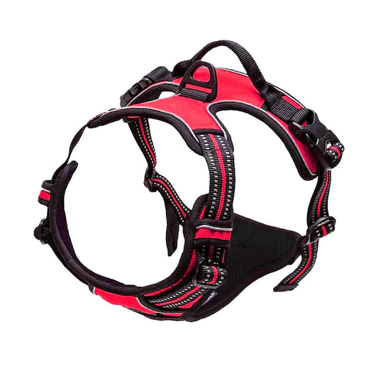 Heavy-duty Adjustable Reflective Vest-style Breathable Dog Harness